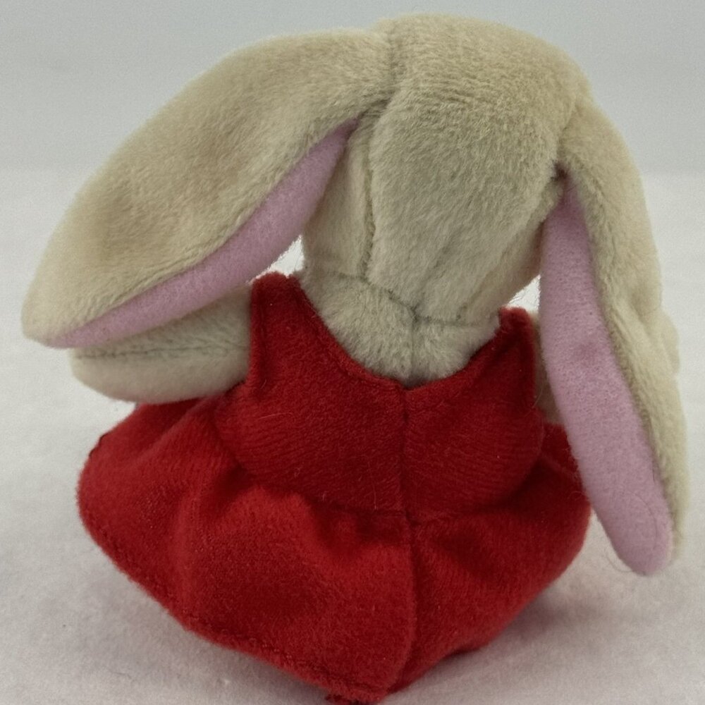 Vintage 2006 Build-A-Bear Pawlette Coufur Plush Bunny 4" Red Heart Dress - Picture 4 of 11